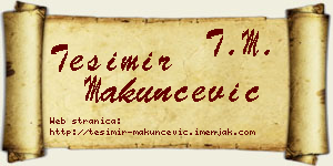 Tešimir Makunčević vizit kartica